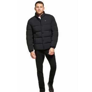 X Calvin Klein Black Puffer Jacket - Men's Winter Coat, Water Resistant Medium
